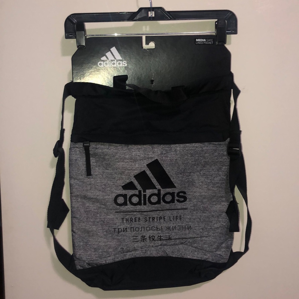Adidas drawstring bag